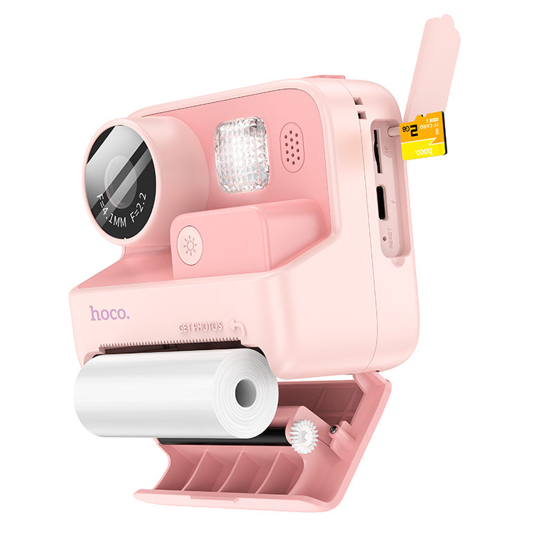 Hoco DV200 Dual Lens Children Printing Camera (Pink, Orange Color) Hoco DV200 Dual Lens Children Printing Camera (Pink, Orange Color)